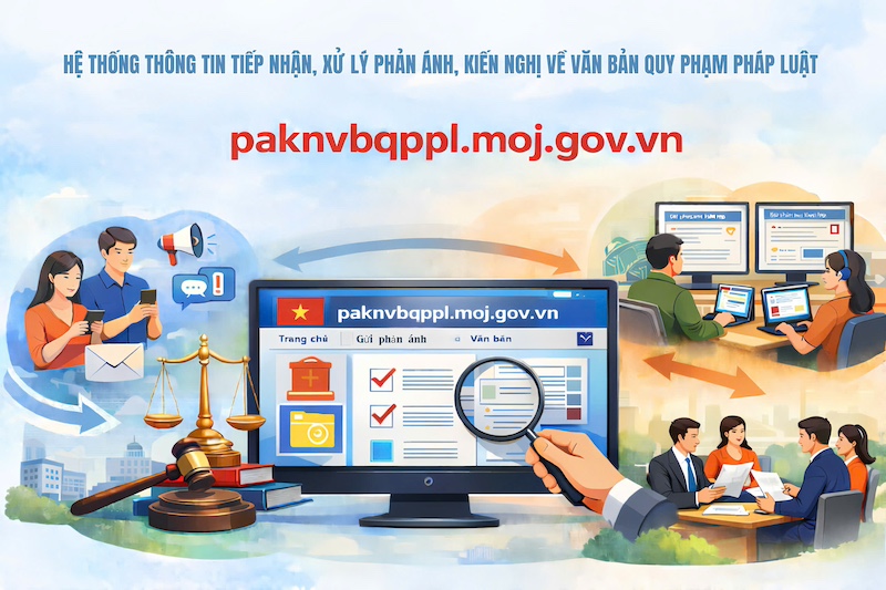 Tiếp tục hoàn thiện cơ chế xây dựng, vận hành Hệ thống thông tin tiếp nhận, xử lý PAKN về VBQPPL